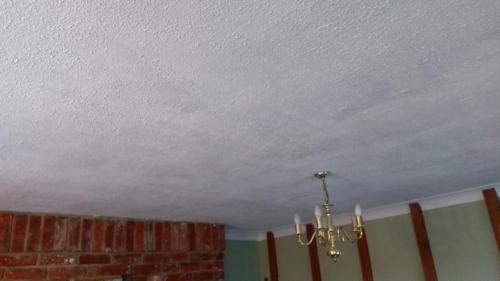 Before -artex ceiling